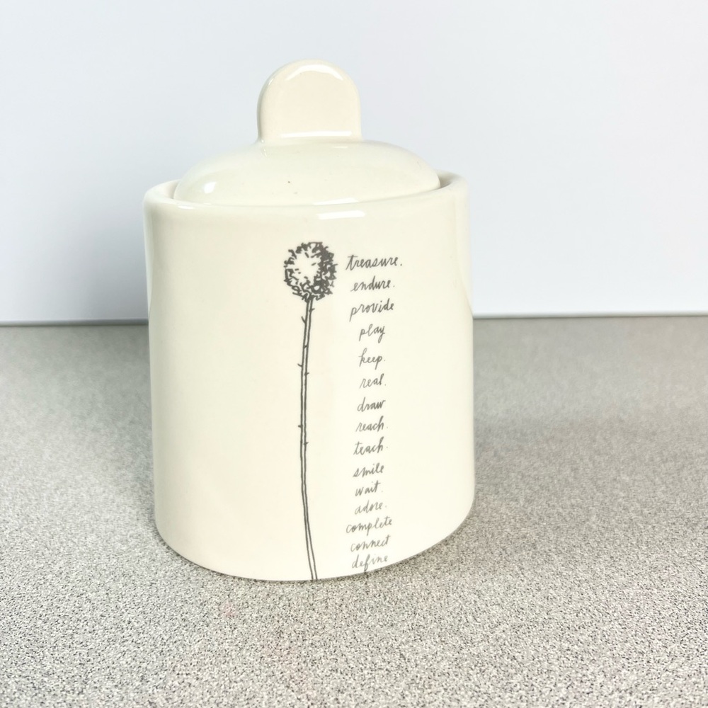 Rae Dunn Sugar‎ Bowl Stem Line Artisan Collection by Magenta Set Rare retired
